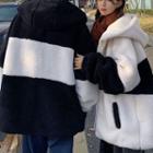 Couple Matching Two Tone Hooded Jacket