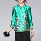 Embroidered 3/4-sleeve Hanfu Jacket