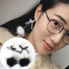 Pompom Hook Earrings