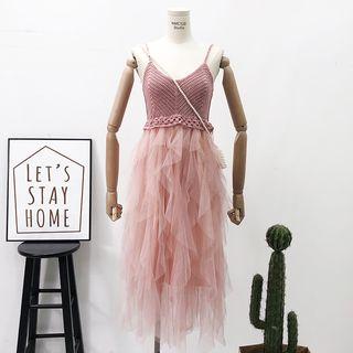 Patchwork Sleeveless Dress