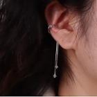 Fringed Sterling Silver Cuff Earring 1 Pc - Left Ear - Silver - One Size