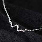 Snake Pendant Sterling Silver Choker Silver - One Size