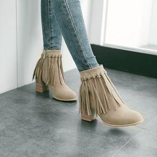 Fringe Ankle Boots