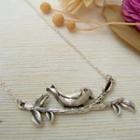 Lovely Bird Necklace Silver - One Size