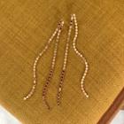 Dual-strand Drop Earrings Gold - One Size