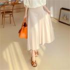Band-waist Maxi Wing Skirt