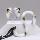 Fluffy Cat Ear Headband / Tail / Set