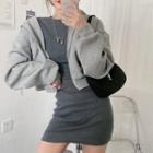 Cropped Jacket / Long-sleeve Mini Dress