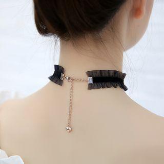 Frill-trim Choker