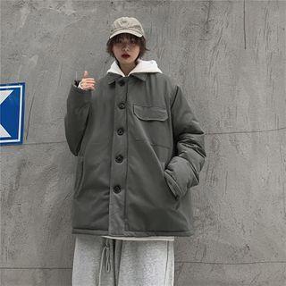 Padded Hooded Long-sleeve Jacket