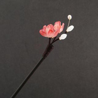 Flower Freshwater Pearl Wooden Hair Stick