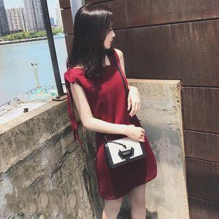 Tie-shoulder Sleeveless Dress