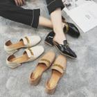 Chained Block Heel Loafers