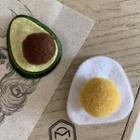 Felt Avocado / Egg Hair Clip