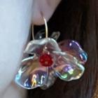 Flower Drop Earring 1 Pair - Red - One Size