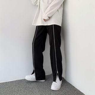 Zip-up Loose Fit Dress Pants
