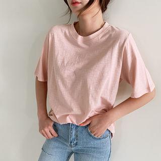 M Lange Cotton T-shirt Light Pink - One Size