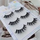 Set Of 3: False Eyelashes (df10) Black - One Size