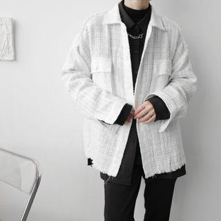 Plain Fringed Jacket