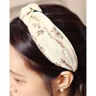 Knotted Floral Wide Hair Band