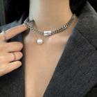 Beaded Layered Chain Necklace Necklace - As Shown In Figure - One Size