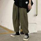 Crop Harem Pants Green - One Size