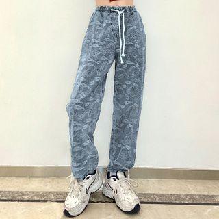 Paisley Print Jogger Jeans