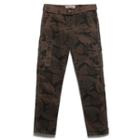 Pocketed Camo Straight-cut Pants