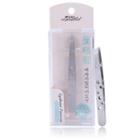 Stainless Steel Eyebrow Tweezers Silver - One Size