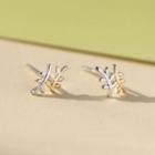 925 Sterling Silver Branches Earring Earring - As Shown In Figure - One Size