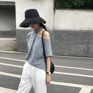 One-shoulder Asymmetric Top
