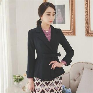 Tie-waist A-line Jacket