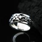 Carved Sterling Silver Band Ring
