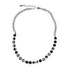 Glass Bead Faux Pearl Alloy Necklace
