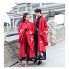 Couple Matching Open Front Long Jacket