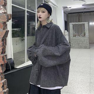 Batwing Sleeve Button Jacket