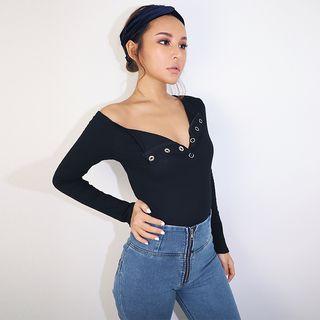 One-shoulder Skinny T-shirt
