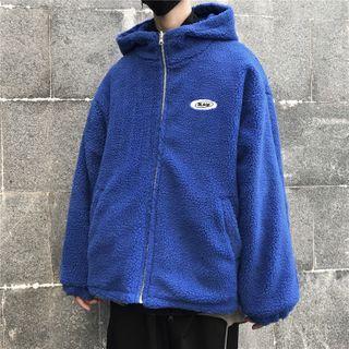 Long-sleeve Fleece Loose-fit Zip Jacket