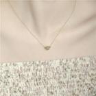 Gemstone Bead Pendant Alloy Necklace
