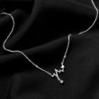 Rhinestone Heartbeat Necklace