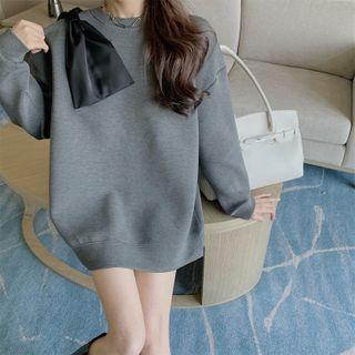 Bow Plain Sweatshirt