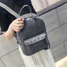 Studded Herringbone Backpack