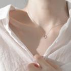 925 Sterling Silver Square Pendant Necklace 925 Silver - Square - One Size