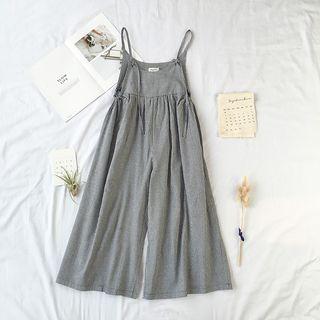 Gingham Spaghetti Strap Jumpsuit