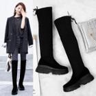 Velvet Platform Over-the-knee Boots