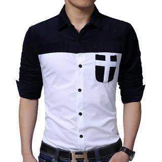 Panel Long-sleeve Shirt