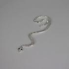 Rhinestone Snake Ear Cuff 1 Pc - Silver - One Size