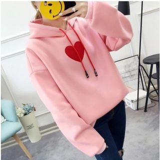 Long-sleeve Heart Printed Hoodie