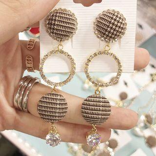 Rhinestone Statement Drop Earring
