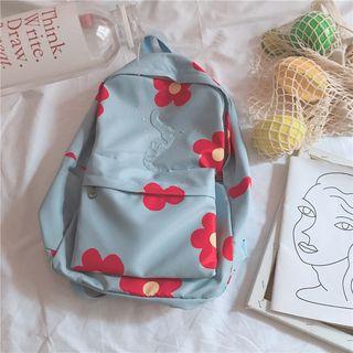 All Over Flower Nylon Backpack